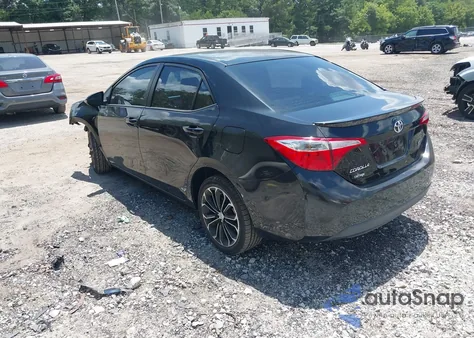 2014 Toyota Corolla S Plus z USA, uszkodzony, nr VIN 2T1BURHEXEC195393